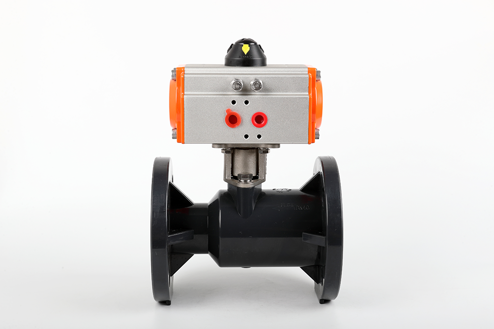 雄县气动法兰一体球阀